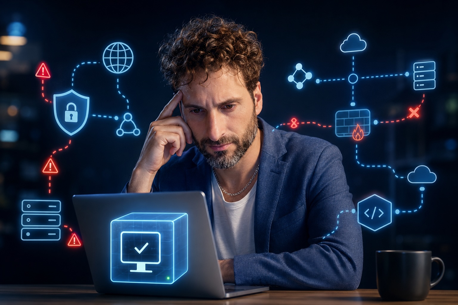 Tu máquina virtual funciona. Lo que no funciona es todo lo que hay alrededor